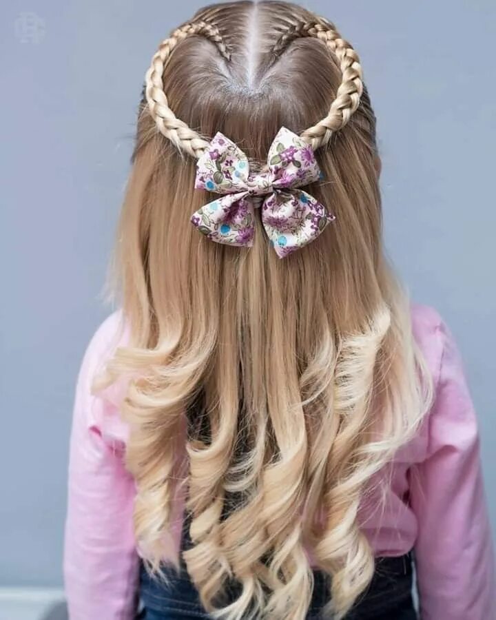 Прически детские на длинные легкие Pin on peinados bonitos Girl hairstyles, Hair styles, Kids braided hairstyles