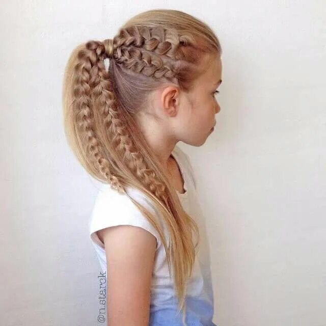 Прически девочкам 10 лет длинные волосы Pin by Eva Barrientos Blanco on Peinados Kids hairstyles, Hair styles, Hairstyle