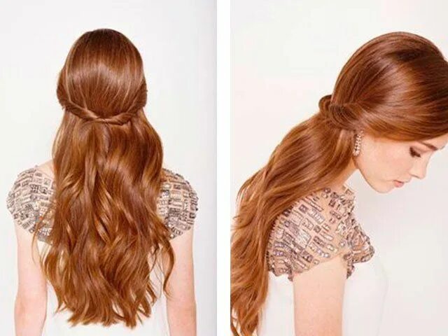 Прически длин легкое Прически с распущенными волосами фото и видео Long hair styles, Medium hair styl