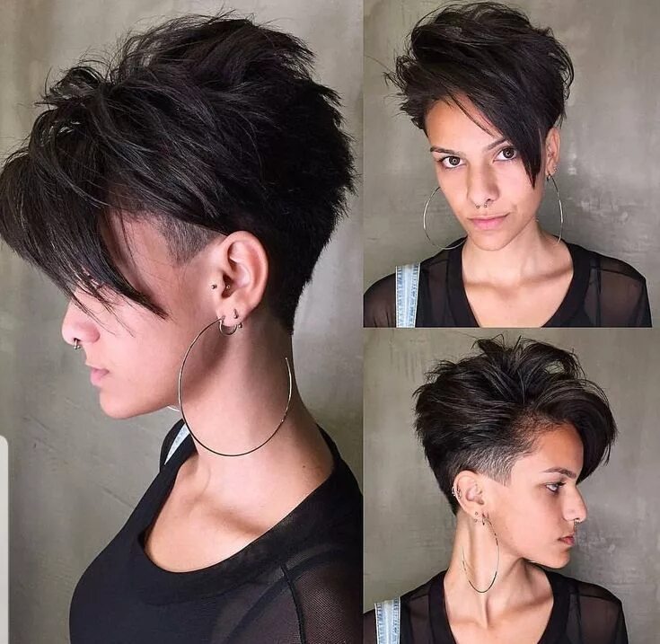 Прически длинные и короткие стрижки Pin on Korte kapsels Undercut long hair, Edgy hair, Short hair cuts