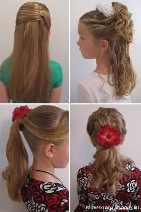 Прически длинные волосы детский сад Pin auf Frizura - Hair