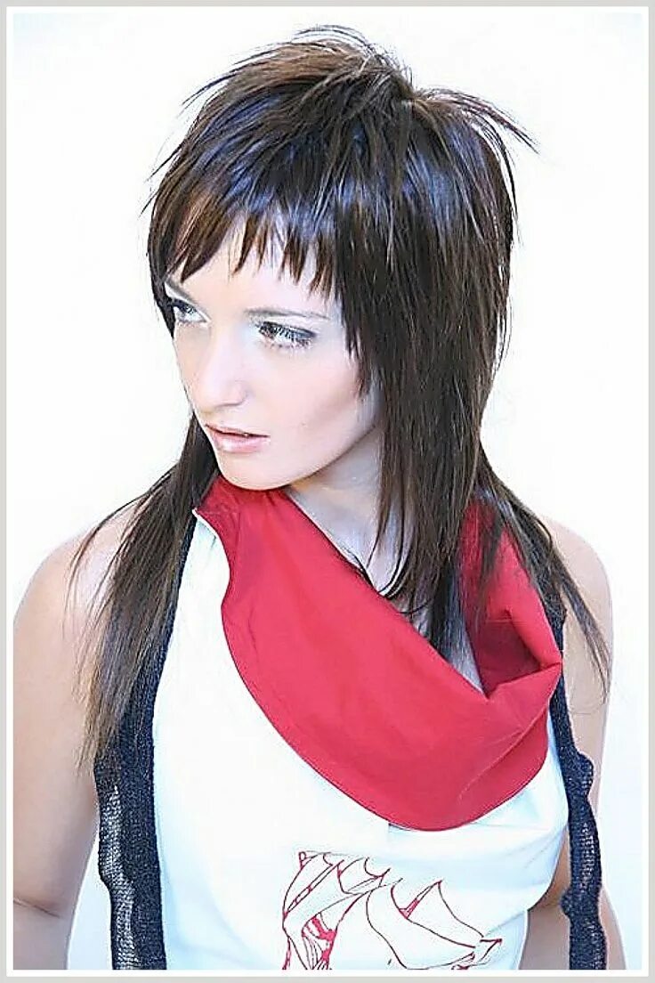 Прически длинные волосы макушка короткая Amazon.com / Mullet Hairstyle / Mullet Wig Mullet wig, Human wigs, Mullet hairst