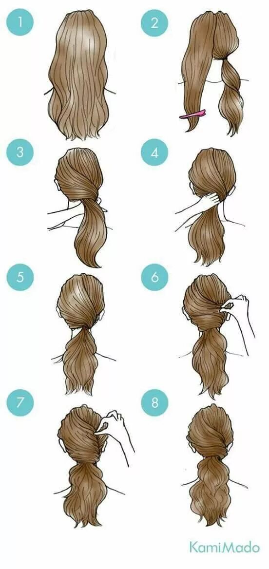 Прически длинные волосы поэтапно девочек Pin on Hair Easy everyday hairstyles, Daily hairstyles, Diy hairstyles