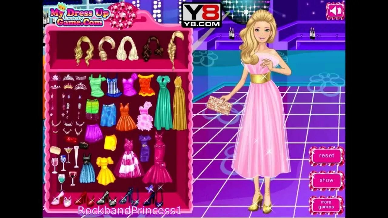 Прически для барби игра девочек одевалки Barbie Prom Queen Game Barbie Dress Up Game - YouTube