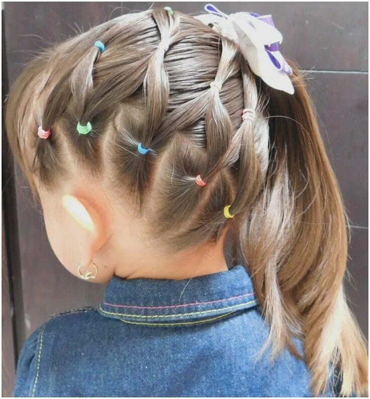 Прически для девочек 4 5 лет 99 Niña Trenzas Peinados Fotos 2019 in 2019 Hair styles, Girl hairstyles, Cute h