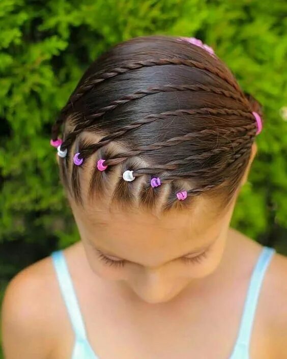 Прически для девочек короткие волосы видео Hairstyle .Braided Hairstyle.Children.Kids.For School.Little Girls.C Kız saç mod