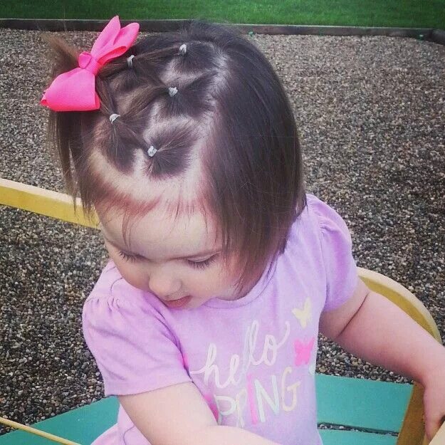 Прически для девочек малышек Pin by Miicaela Martina Lohana on martina Baby hairstyles, Baby girl hair, Toddl