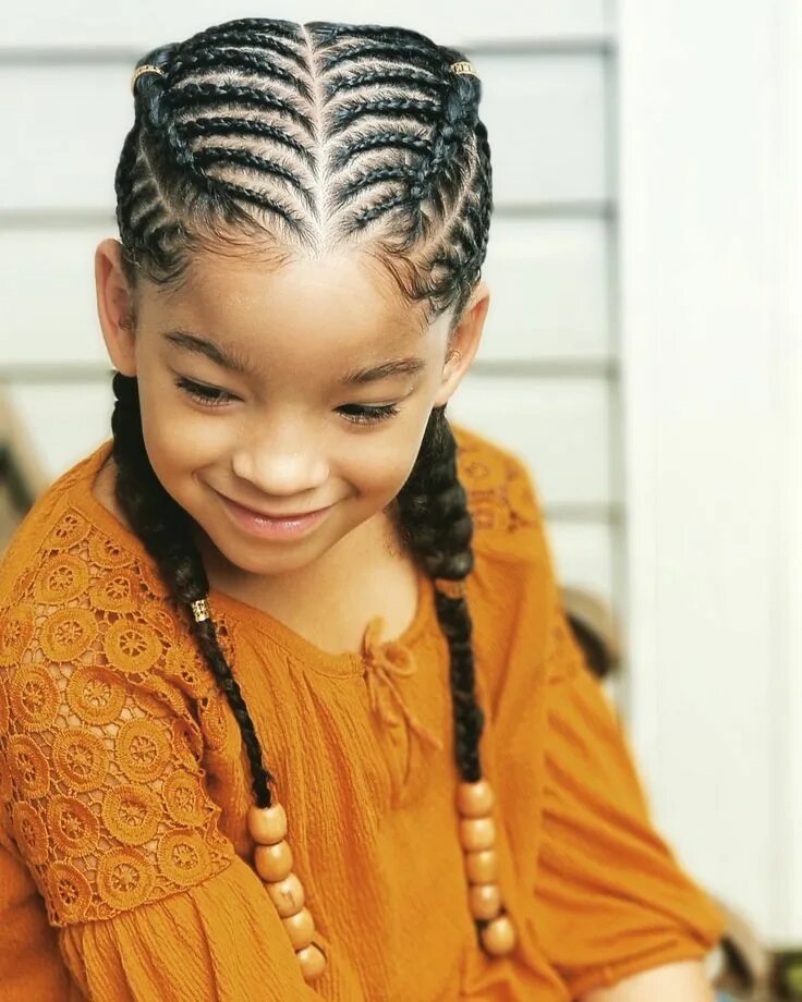 Прически для девочек много косичек Cornrow Hairstyles - African Braids Hairstyles Acconciature, Acconciature natura