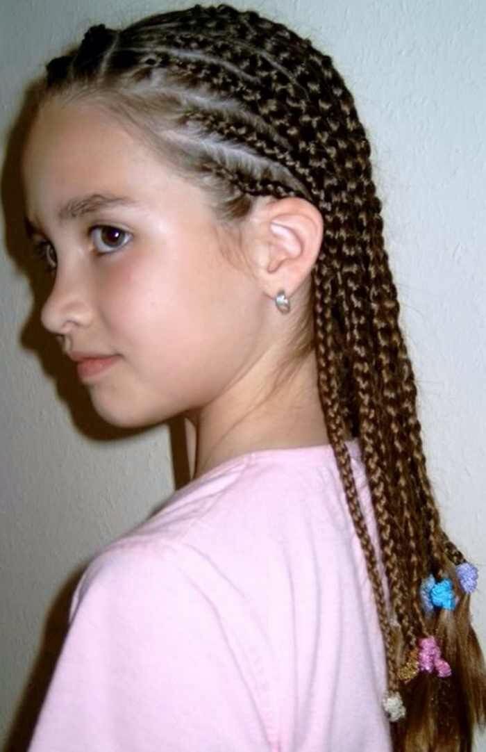 Прически для девочек много косичек Back to school Kids braided hairstyles, White girl cornrows, Braids for short ha