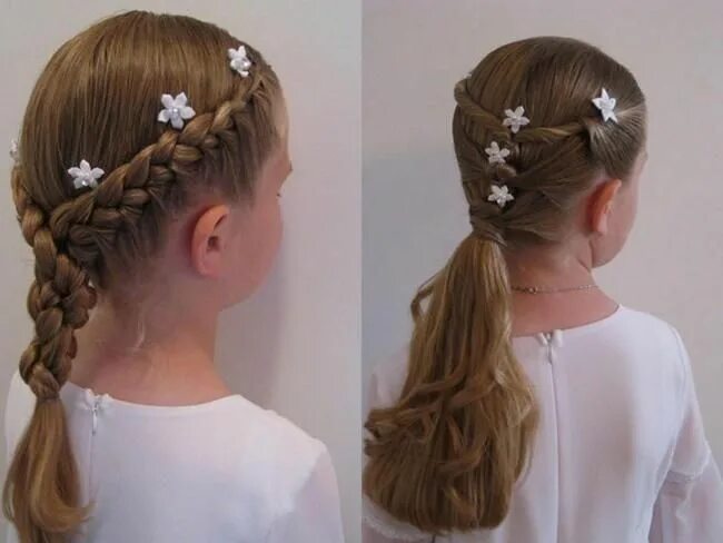 Прически для девочек на длинные 1 сентября Cheerleading hairstyles, Haircuts for long hair, Hair styles