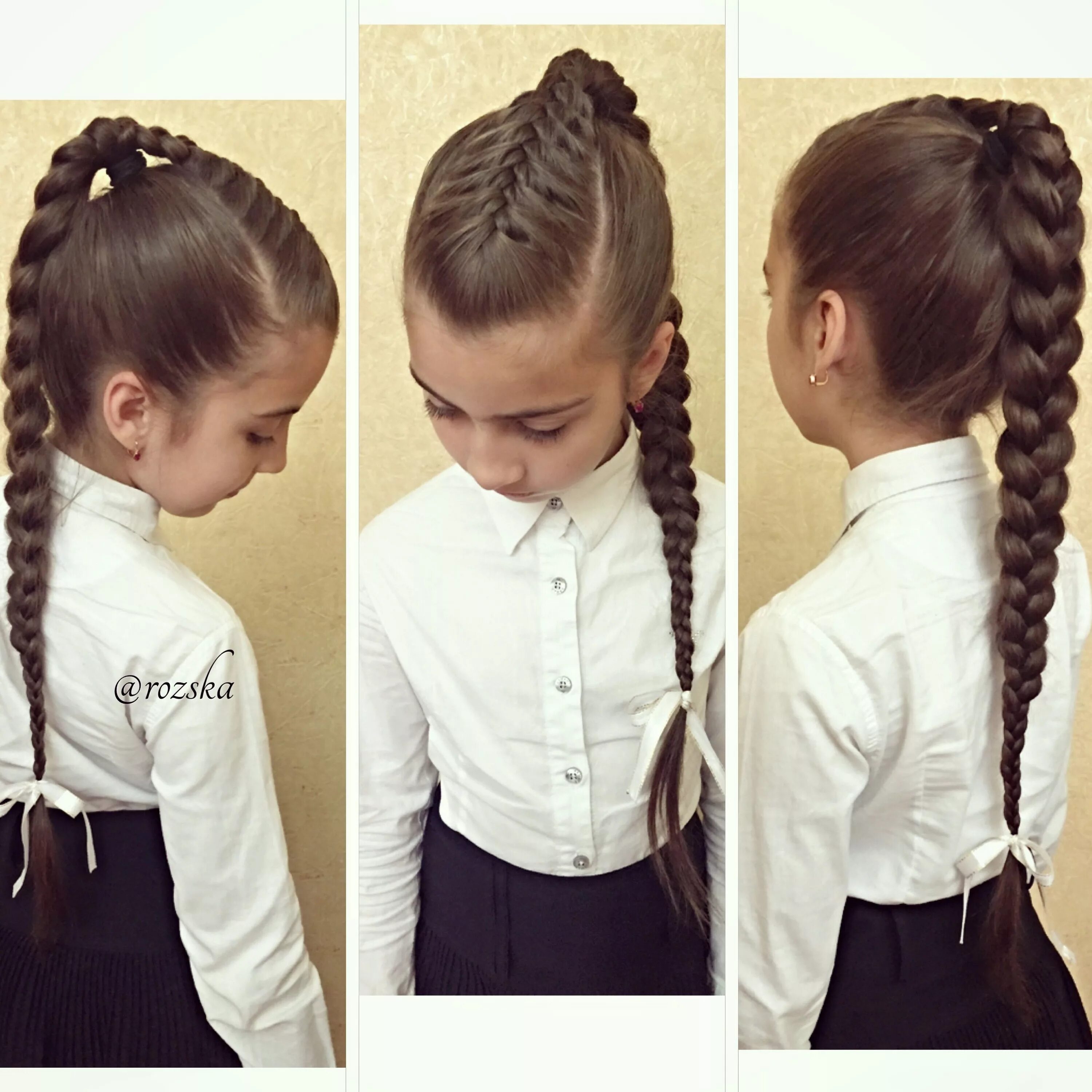 Прически для девочек на длинные в школу Roza. (@roza_braidstyles) * Instagram photos and videos Toddler hair, Kids hairs