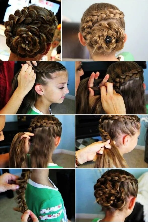 Прически для девочек на концерт Dutch Flower Braid Hairstyle - AllDayChic Hair braid diy, Flower girl hairstyles