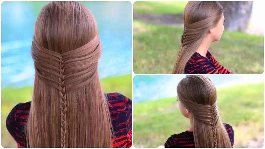 Прически для девочек на прямые волосы Pin en Hair