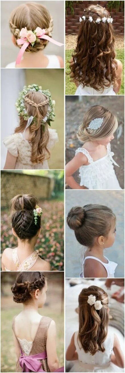 Прически для девочек на свадьбу Braids bun hairstyles formal 48 New Ideas #hairstyles #braids Kids hairstyles fo