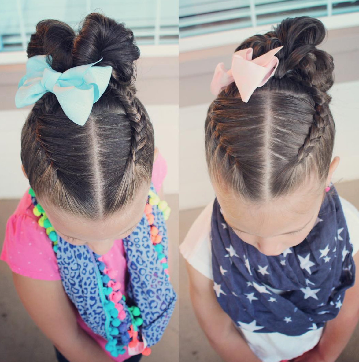 Прически для девочек на вечеринку Dutch braids and fishtail braids to messy bun Kids hairstyles, Girl hair dos, Gi