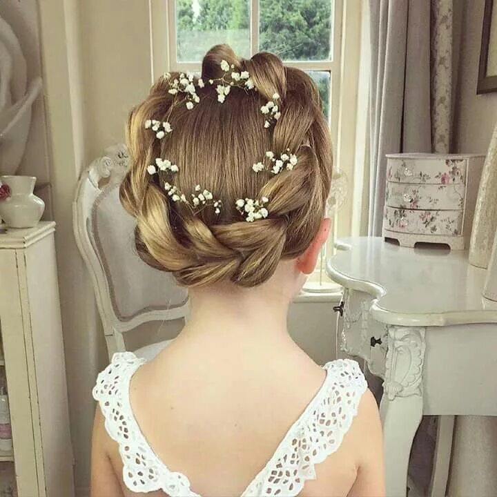 Прически для девочек на выпускной Pin on Зачіски дитячі Flower girl hairstyles, Girl hairstyles, Sweet hairstyles