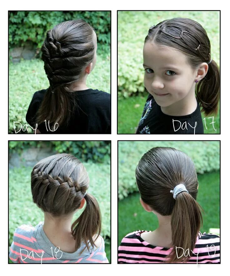 Прически для девочек под шапку Girly Do's By Jenn: School Hair Week 4 Little girl hairstyles, Hair styles, Girl