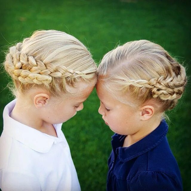 Прически для девочек под шапку Pin on Jehat Twins Hair