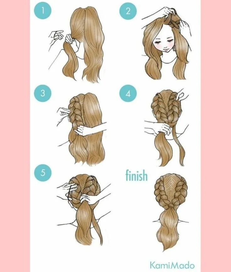 Прически для девочек поэтапно Pin on Hairdo for long hair