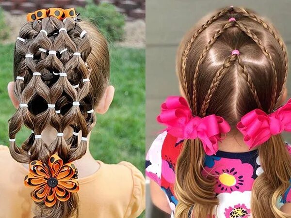 Прически для девочек с силиконовыми резинками Ideas of everyday and festive hairstyles with rubber bands for girls https://fig