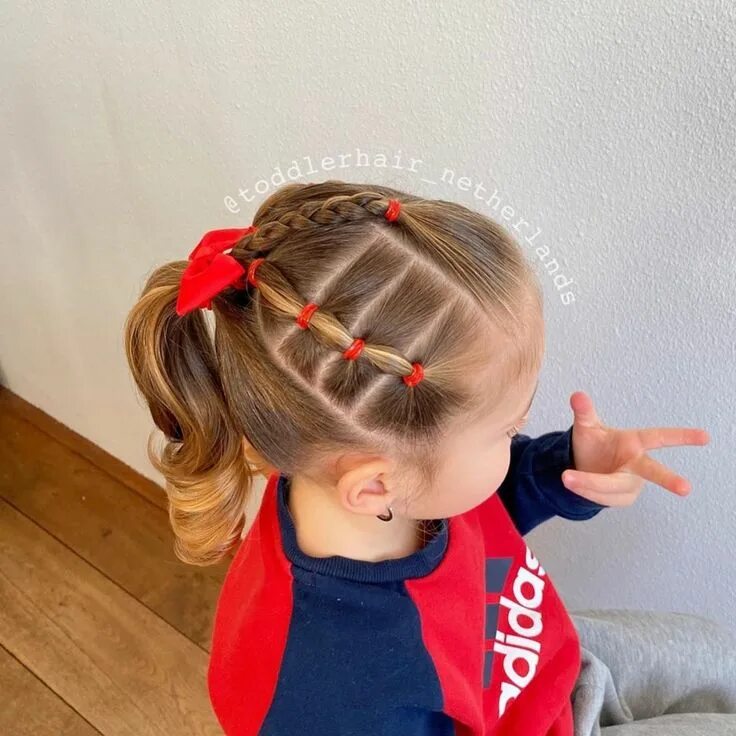 Прически для девочек с силиконовыми резинками Pin by Kesh on Toddler hairstyles girl Little girl hairstyles, Baby girl hairsty