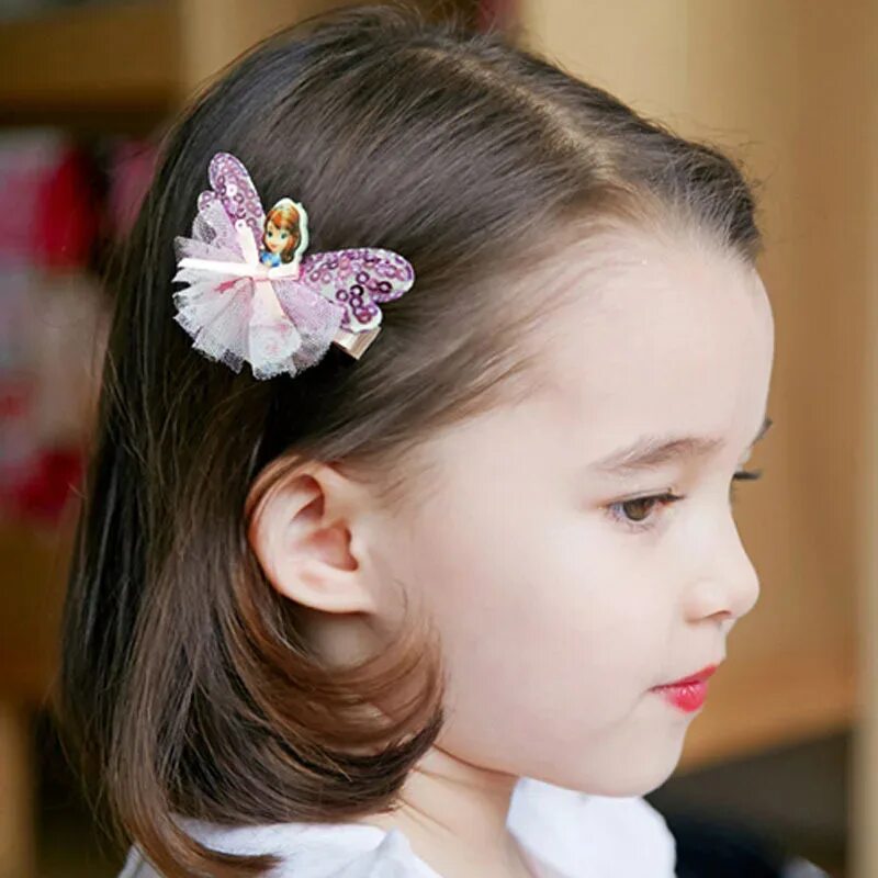 Прически для девочек с заколками Hair Girl Butterfly Accessories Baby Hair Clips Girls Hair Accessories Kids - Ho