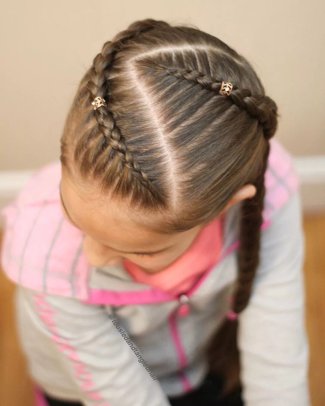 Прически для девочек в садик косички Dutch Braids Haar in vlechten, Haar voor kleine meisjes, Haar vlechten