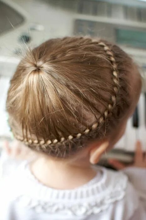 Прически для девочек вокруг головы Kids hairstyle (1) Saç