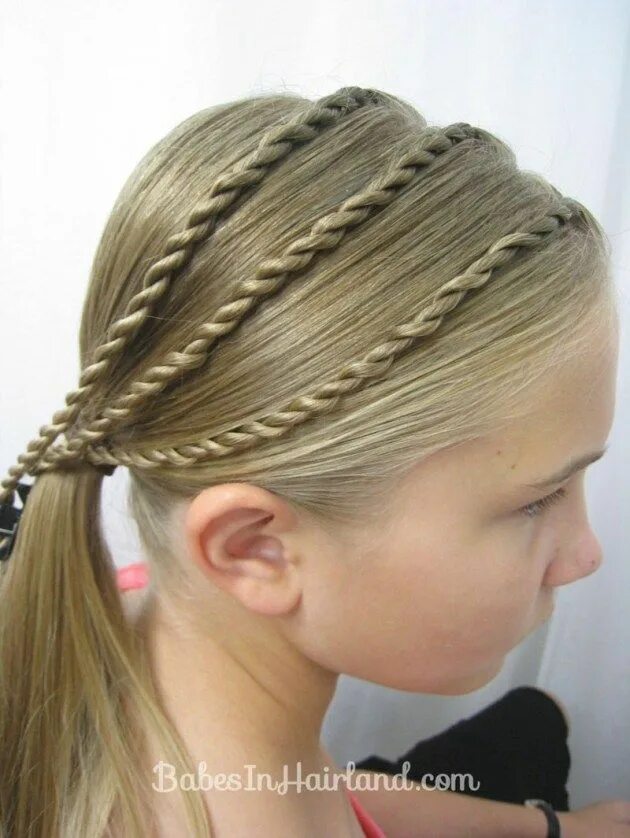 Прически для девочек жгутиками Pin on Hairstyles