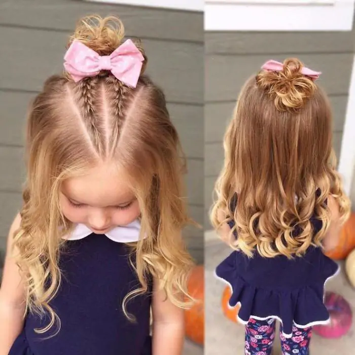 Примеры красивых причесок для девочек с фото Baby girl hairstyles, Baby hairstyl