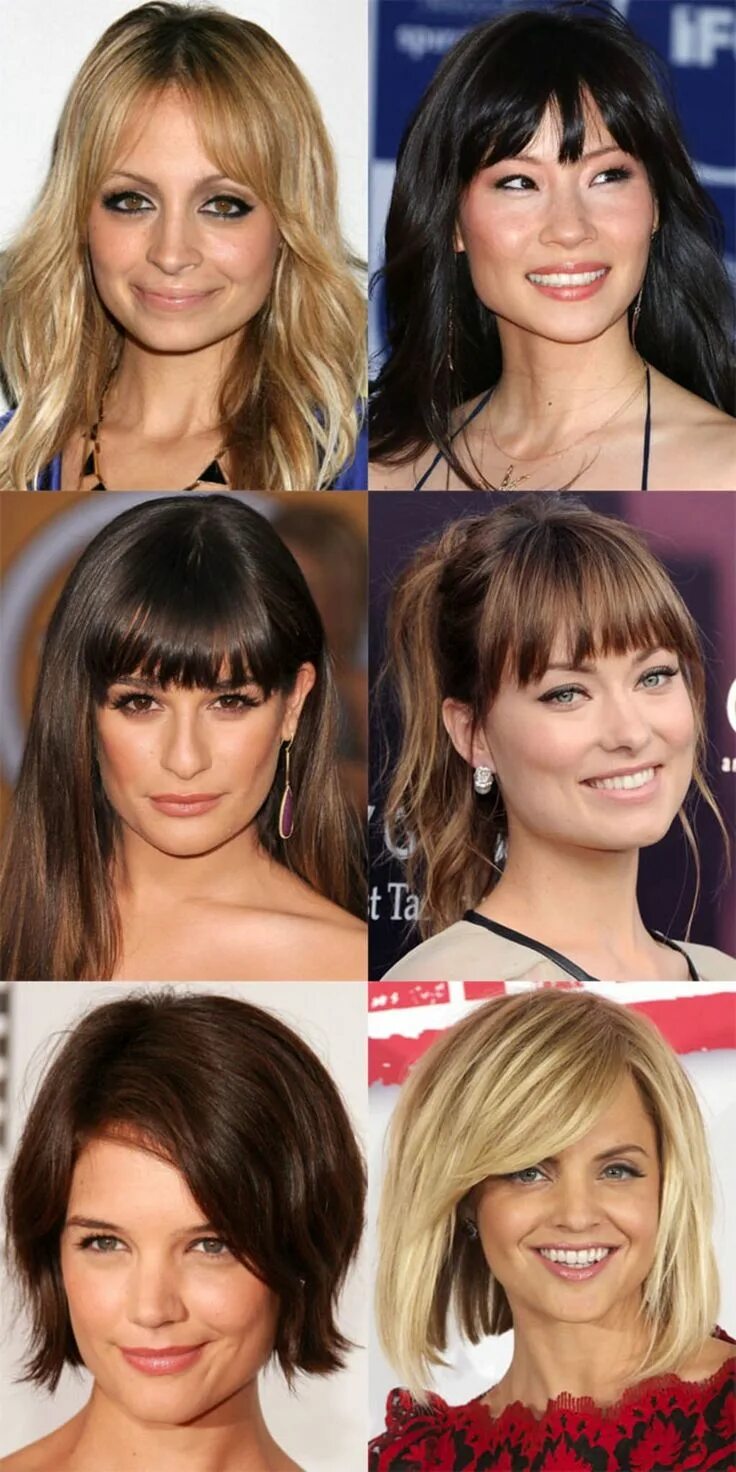 Прически для длинного лица The Best (and Worst) Bangs for Square Face Shapes Square face hairstyles, Haircu