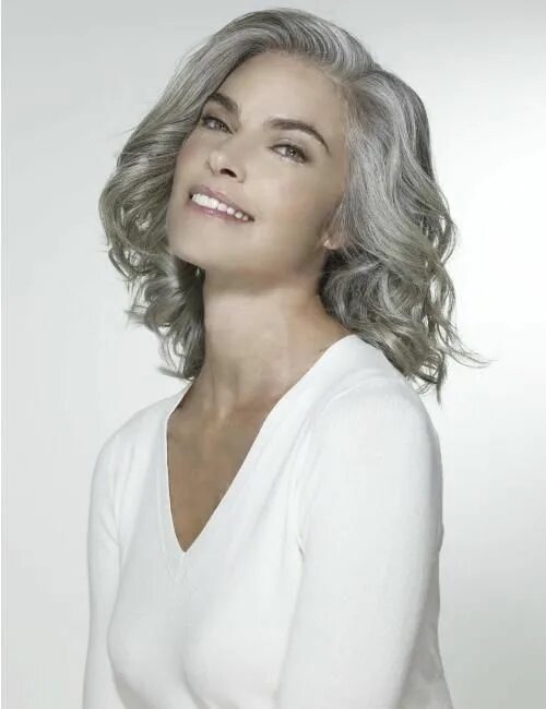 Stunning silver and gray hairstyles. Elegant hair. To learn more about the hair 