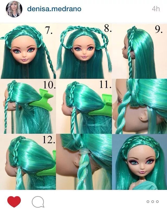 Прически для кукол легкие для начинающих monster high hairstyles - Google Search Barbie doll hairstyles, Barbie hairstyle