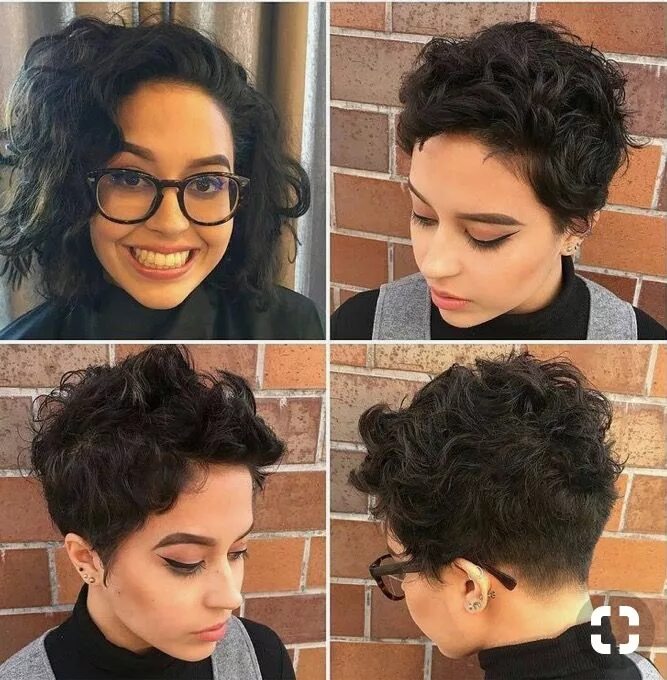 Прически для лета на кудрявые волосы Pin by Lucina Hernández on Rizos locos Curly hair trends, Short hair cuts, Hairc