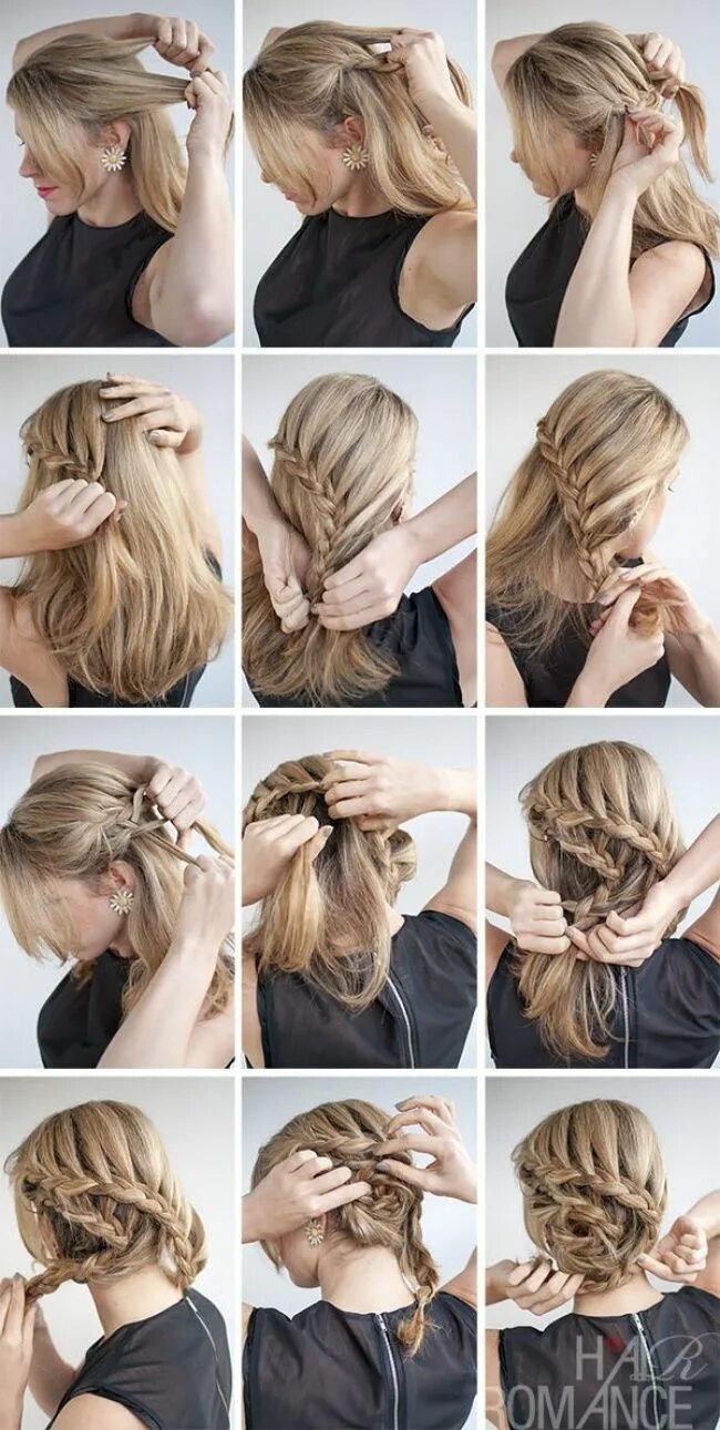 Прически для лета своими руками Inspiration. Creativity. Wonder. Pelo romantico, Braided hairstyles updo, Peinad