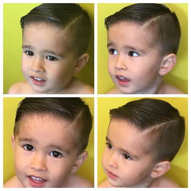 Прически для мальчиков два года slick haircut with a quiff Ari haircuts Toddler boy haircuts, Toddler haircuts, 