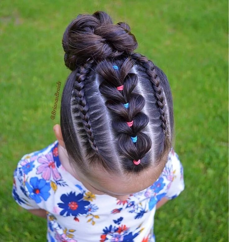 Прически для маленькой девочки косички Pin on New hair style ?! Kids hairstyles, Kids braided hairstyles, Baby hairstyl