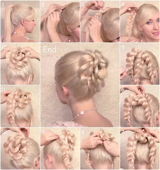 Прически для начинающих на своих волосах Top 3 Popular Up-do Tutorials by Clip in Cheap Hair Extensions messy updo Braide