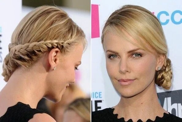 Прически для негустых волос Charlize Theron Cool braid hairstyles, New braided hairstyles, Hair styles