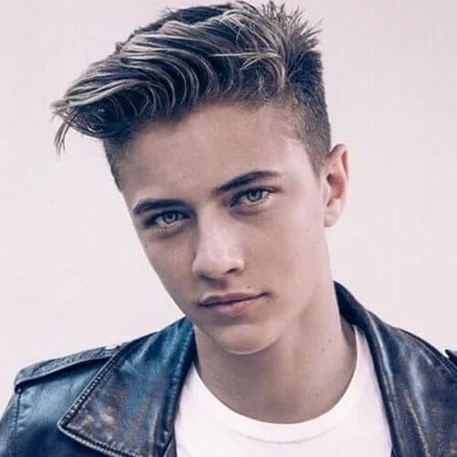 Прически для подростков 18 лет Teen Boy Hairstyles - Low Fade with Comb Over and Brush Up Hairstyles for teenag