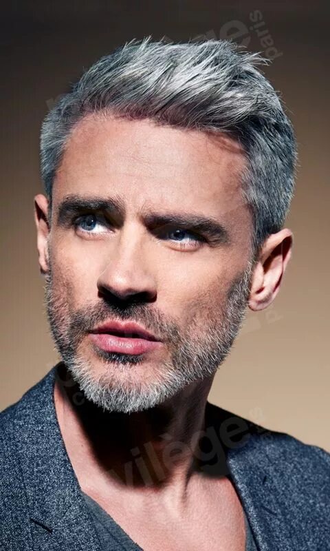 42 Hairstyles for Men with Silver and Grey Hair - Men Hairstyles World Silver ha