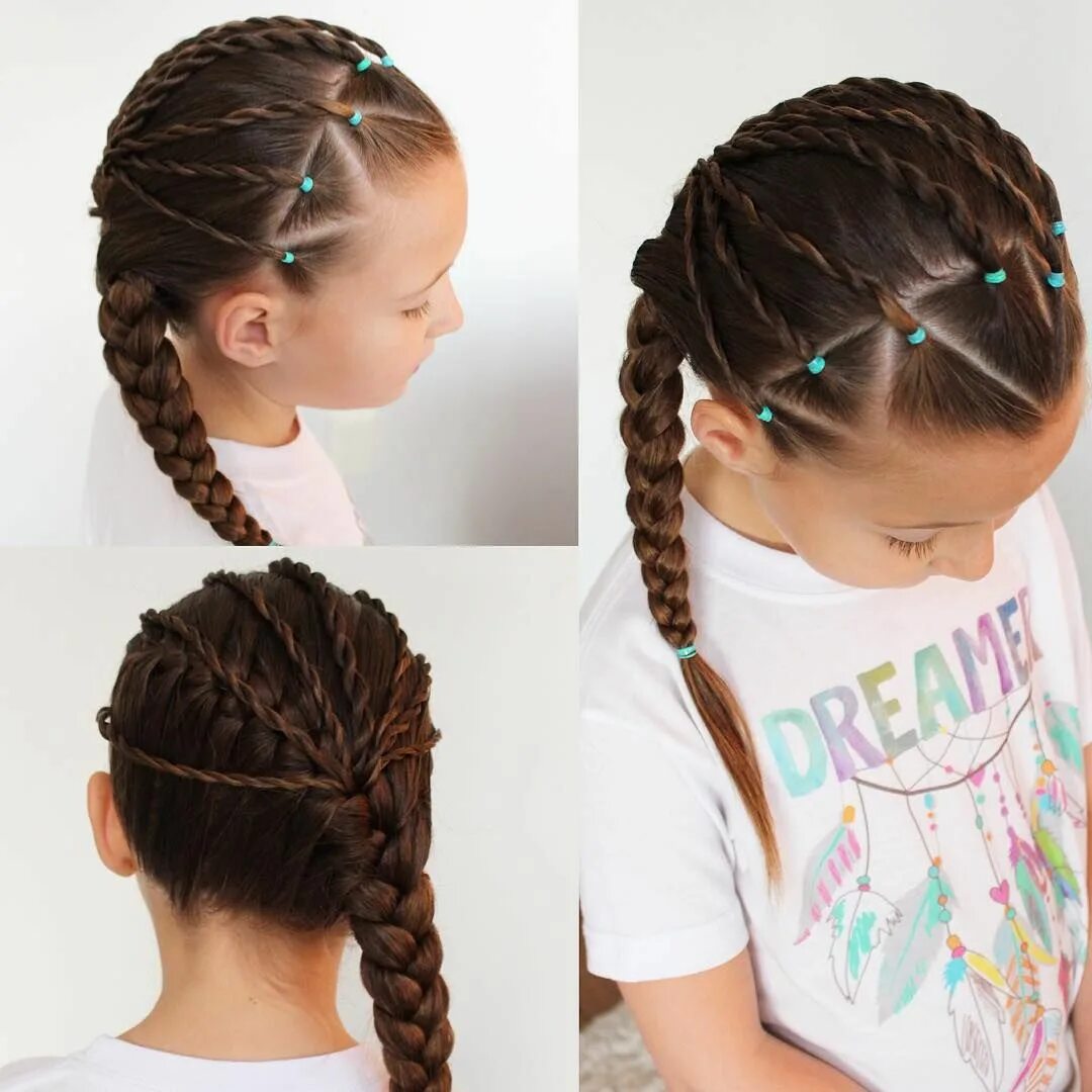 Прически для школы для девочек 8 лет See this Instagram photo by @sheerbraidedbliss * 1,728 likes Girl hair dos, Baby