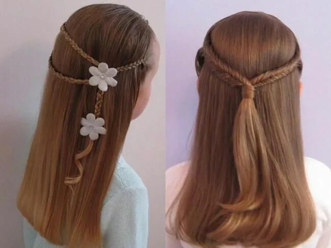 10 Quick and Easy Hairstyles for School Girls Peinados para niñas, Trenzas de ni