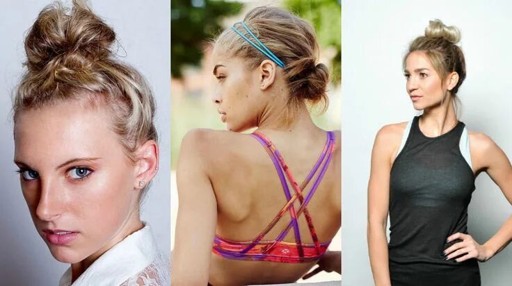 Прически для спорта на средние волосы workout bun hairstyles Workout hairstyles, Gym hairstyles, Easy workouts