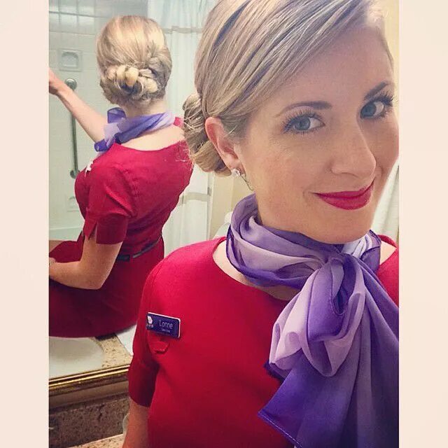 Прически для стюардесс на средние волосы Pin on flight attendant style/ hair/ makeup