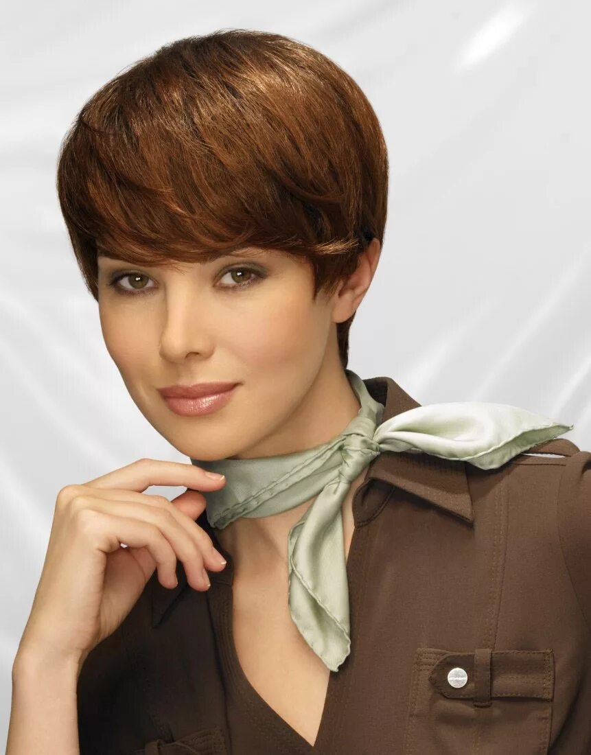 Прически для учителя на короткие волосы Smooth Short Hair Wig, Sensationnel Wigs P4