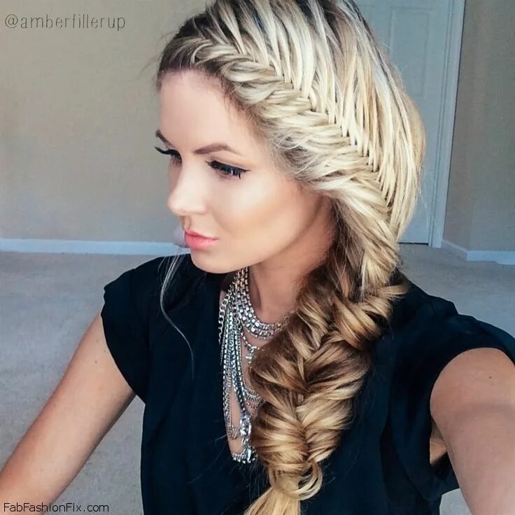 Прически для волос косички фото Hair: How to do fishtail braid hairstyle? Fab Fashion Fix Braids for long hair, 