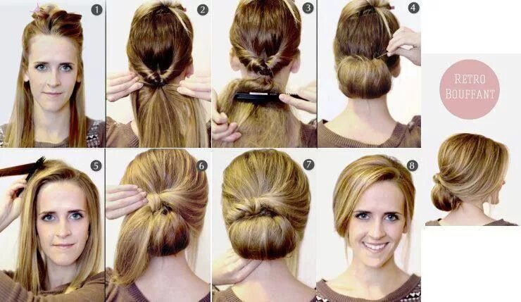 Easy Hairstyles for the Office Office hairstyles, Medium hair styles, Stylish ha