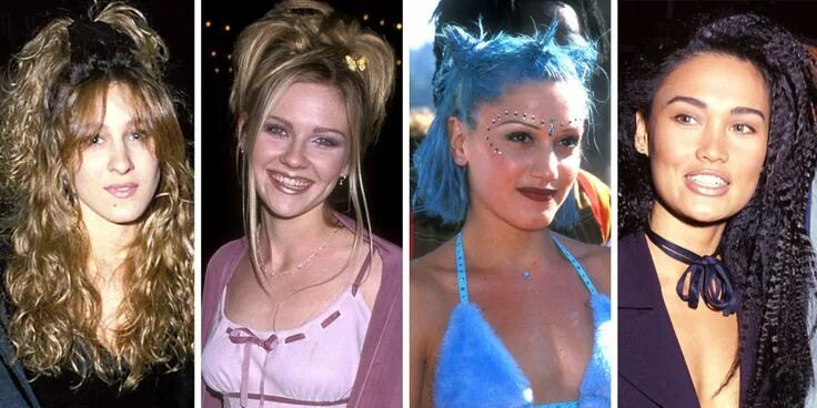 Прически для женщин 90 годов Remember the Crazy Things We Did to Our Hair in the '90s? 90s hairstyles, Hair s