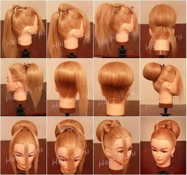 Прически для женщин пошагово прически Hair tutorial, Peinados hair styles, Pinterest hair